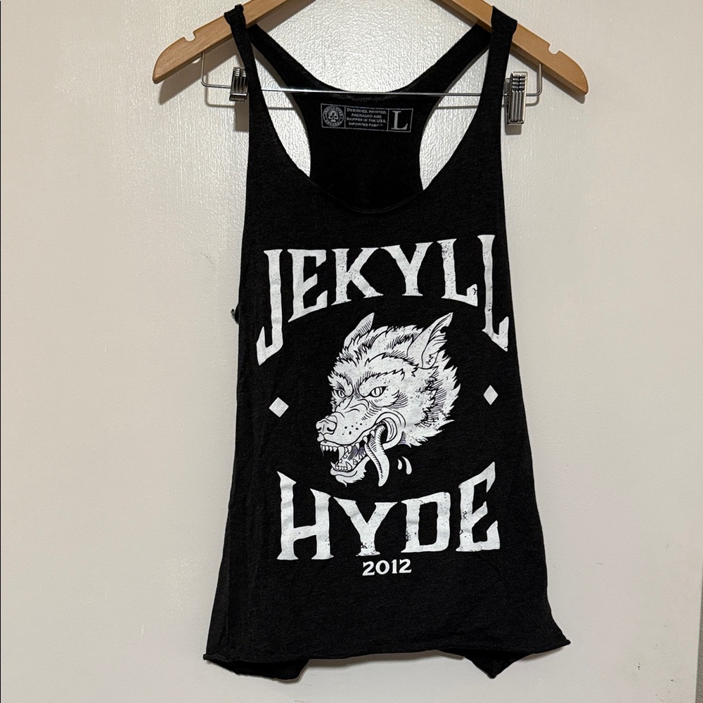 Jekyll Hyde Graphic gym Tank Top sz L